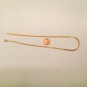 14k Gold Patterned Chain Necklace